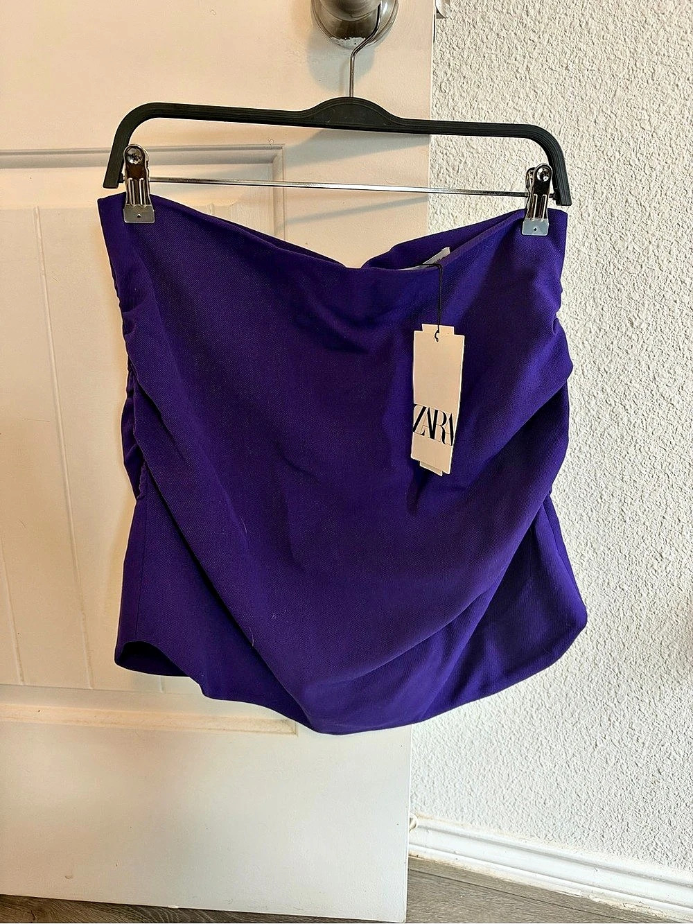 ZARA Mini Skirt in Purple NWT